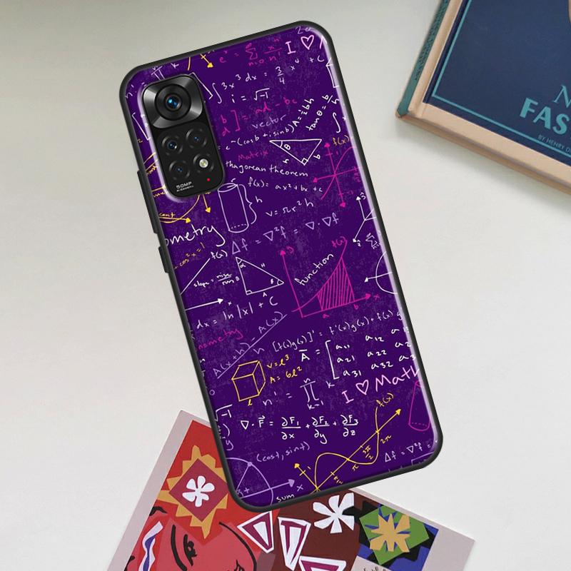 

Physics Science Maths Formula Case For Xiaomi Redmi Note 13 Pro 14 Pro 12 11 9 10 10S 11S 12S Redmi 14C 13C 10C 12C Cover Redmi 13 4G
