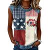 Camiseta informal de manga larga para mujer con cuello redondo y estampado