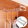 Wine Glass Rack Cup Iron Stemware Holder for Restaurant Cabinet Kitchen Black