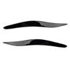 1 Pair Glossy Piano Black Car Front Headlight Eyelid Eyebrow Cover Trim Decal ABS Fit for Lexus IS250 IS300 2006-2010 2011 2012