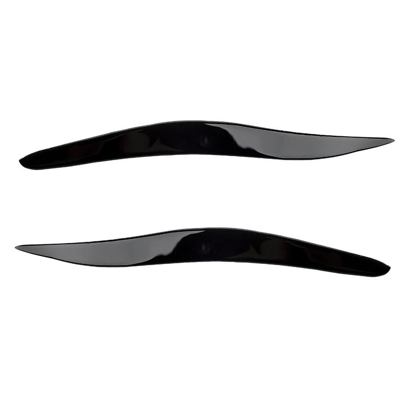 1 Pair Glossy Piano Black Car Front Headlight Eyelid Eyebrow Cover Trim Decal ABS Fit for Lexus IS250 IS300 2006-2010 2011 2012