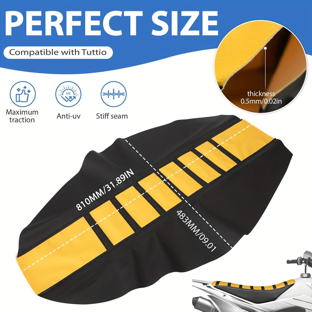 Dirt Bike Gripper Seat Cover Universal Motorcycle Seat Covers for YAMAHA for SUZUKI KAWASAKI Most Dirt Bike Pit Bike Off Road Bike