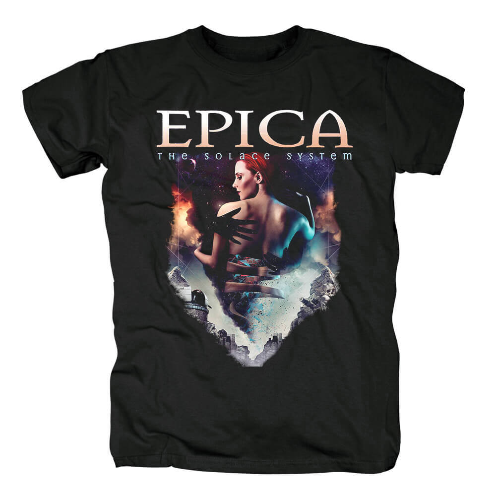 

Epica Band The Solace System Cotton Black All Size Unisex Shirt Unisex T-Shirt S