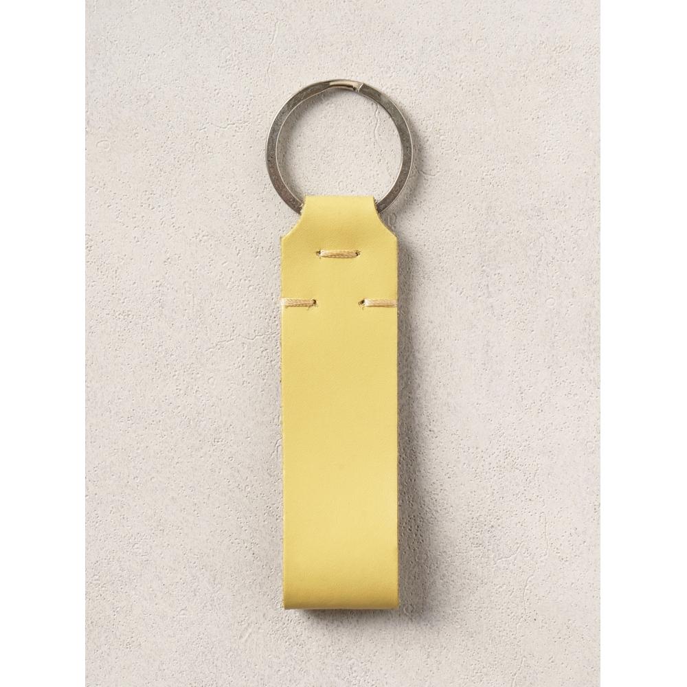 Daiso Genuine Leather Stitched Key Ring