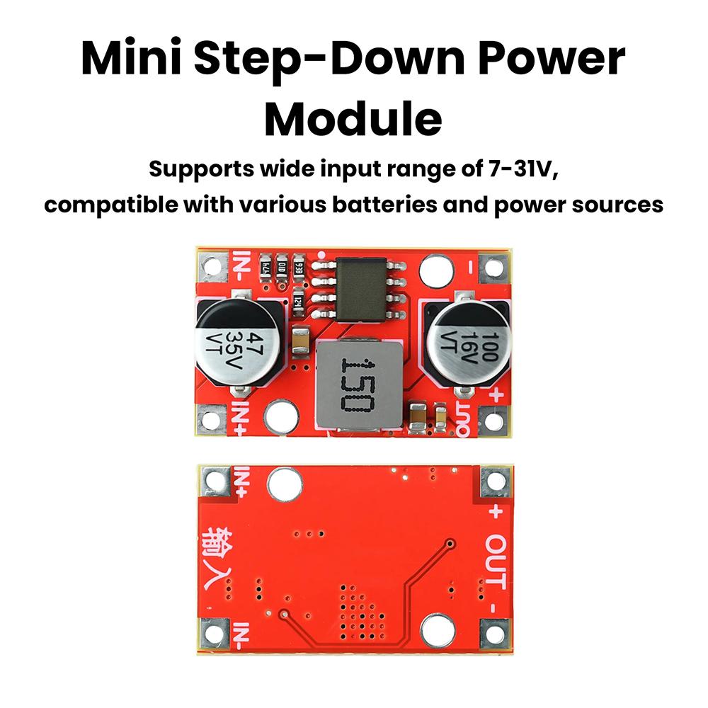 Mini Buck Converter DC to DC Step-Down Converter High Efficiency Voltage Regulator 7-31V to 5V/12V 3.5A Buck Converter LowRipple