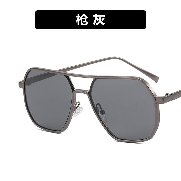 Men's double beam sunglasses new sunglasses driver driving anti-ultraviolet trend sunglasses concave shape