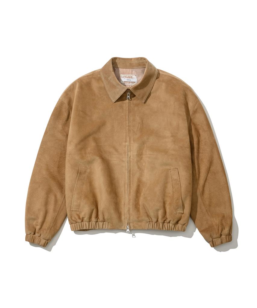 Andros Mimi Suede Blouson Jacket (Beige)