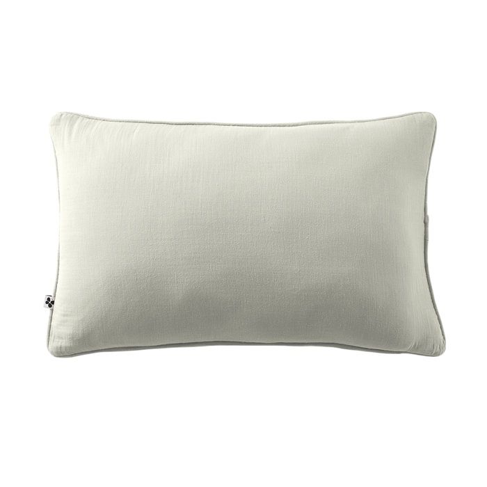 Coussin Déhoussable 40 X 60 Cm GAIA Vert D Eau – Gaze De Coton Avec Passepoil Élégant