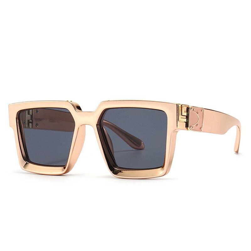 SHAUNA Ins Popular Fashion Square Colorful Sunglasses Women Retro Brand Designer Mirror Eyewear Shades UV400 Men Sun Glasses