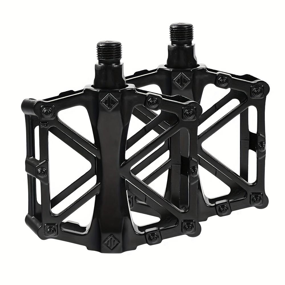 Široké pedály na kolo ve tvaru X z hliníkové slitiny - Odolné pro horská a silniční kola, Černé