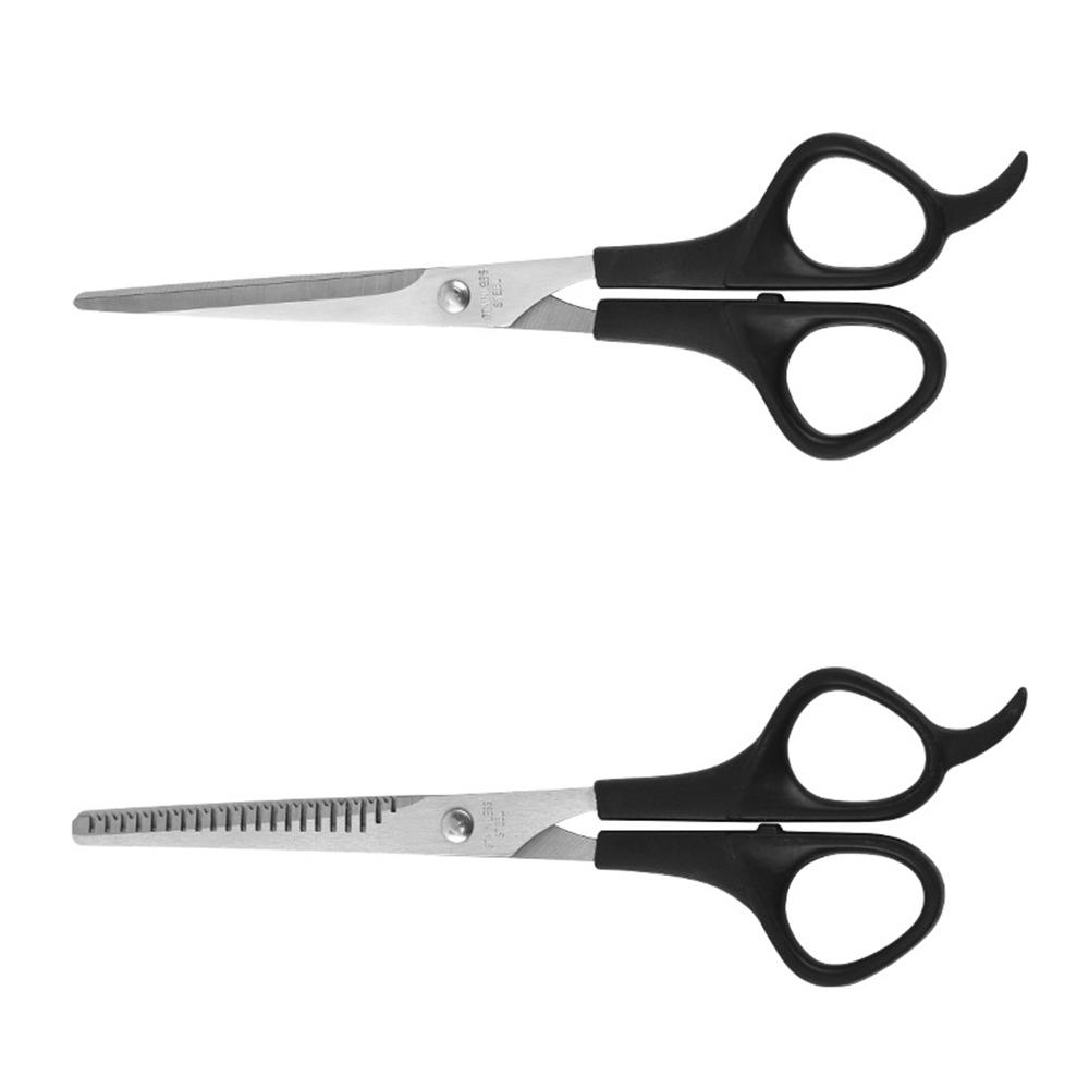 1PC Pet Grooming Scissors Tool Stainless Steel Thin Teeth Scissors Flat Scissors Black Scissors