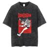 Dandadan Anime Momo Ayase T-shirt Vintage Washed Y2K Aesthetic Streetwear Unisex Oversized Summer Cotton Graphic Tee Clothing