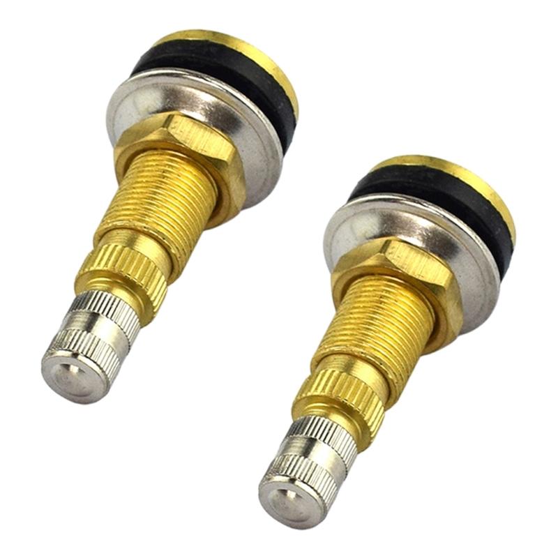 Tubeless Tire Stem TR618A, Brass Mount In Wheel Stem with Rubber Grommet Structure for Replacement Maintenance