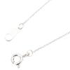 Open Heart Necklace 925 Pendant with Pouch [Piena] (Emerald/Silver / 40cm)