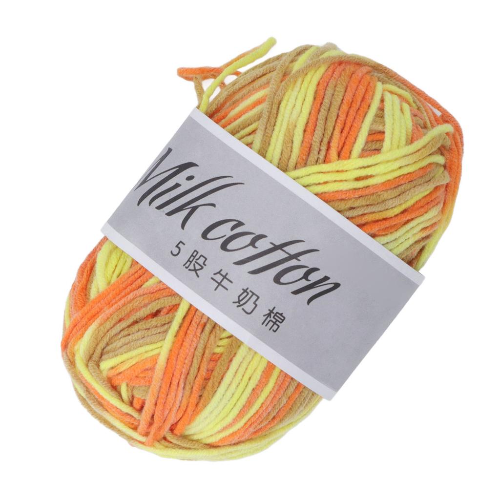1 Stück 5 Fäden Häkelgarn Weich Bequem Atmungsaktiv Milchbaumwollgarn Häkeln Stricken Chunky
