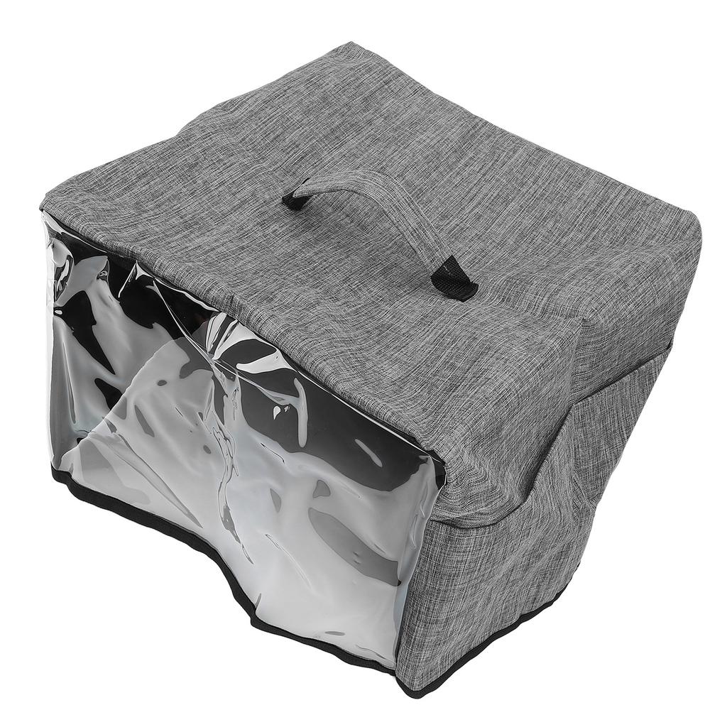 Toaster Cover with Base Waterproof Oxford Cloth Small Appliance Dust Cover with Transparent Front Panel