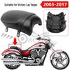 Black Leather Rear Seat Cushion for Victory Judge 2003-2017 Motorcycle