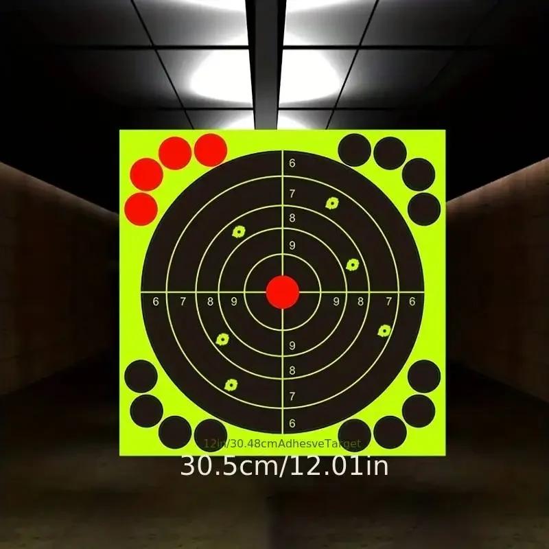 A3 25sheets/pack 8 Inch Bright Fluorescent Yellow Splatter Target Sticker - Adhesive Reactive Shooting Targets