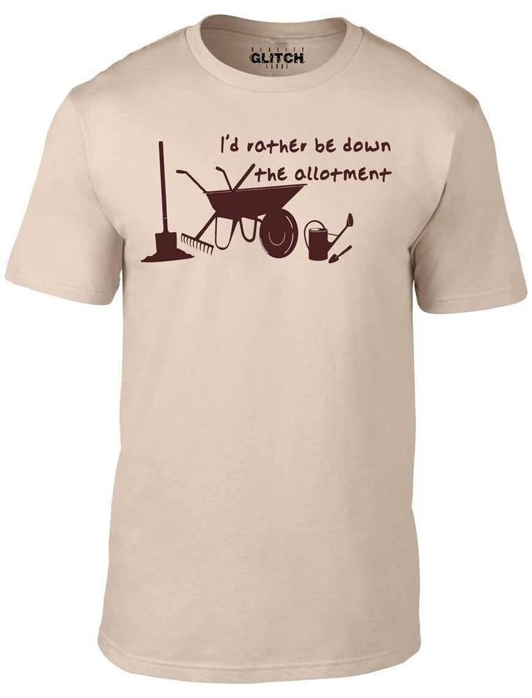 

Id Rather be down the Allotment T-Shirt - Funny t shirt gardening garden dad veg 2XL