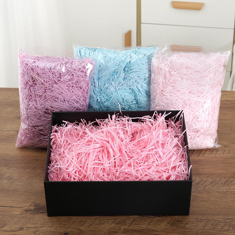 Colored Raffia Paper Shreds for Wedding Gift & Candy Box Filler - Crinkle Paper In Stock