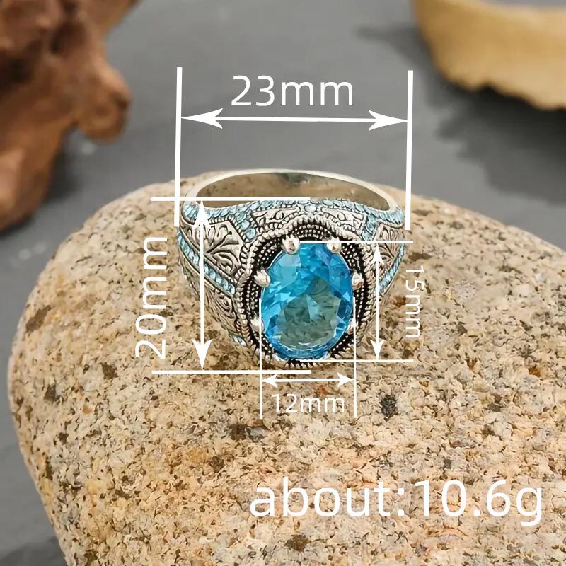 Retro Pattern Ring, Creative Luxury Accessories, Luxury Domineering Women'S Ring