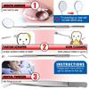 Professional Stainless Steel Dental Mirror Double Probe Sickle Hoe Tooth Cleaner Oral Care Dentist Home Use Tools
