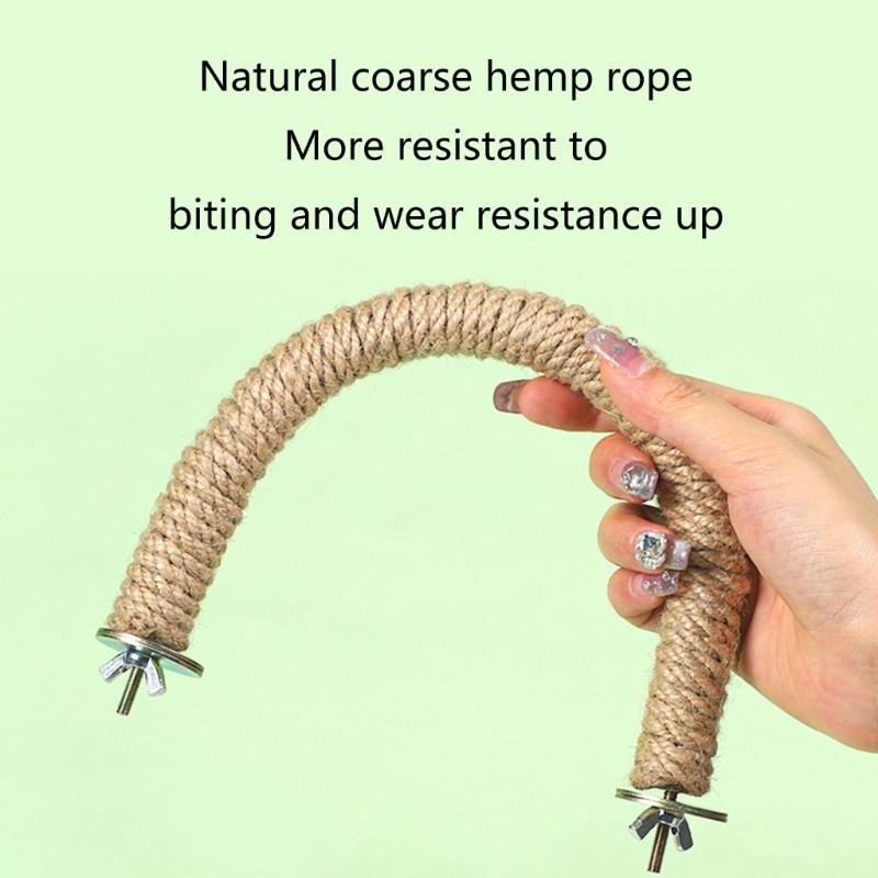 2PCS Bird Standing Perch Screw Parrot Playstand Toy Grinding Perch Birdcage Accessories Entertainment Perch Standing Toy