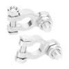Pair of 1224V Universal Car Battery Terminals Stud Type 10mm0.4in Cable Positive Negative