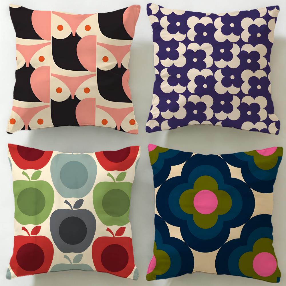 classic brand Orla Kiely Cushion Cover Soft & Easy-Wash Pillow Case – Versatile for Couch, Bed, Travel and Office
