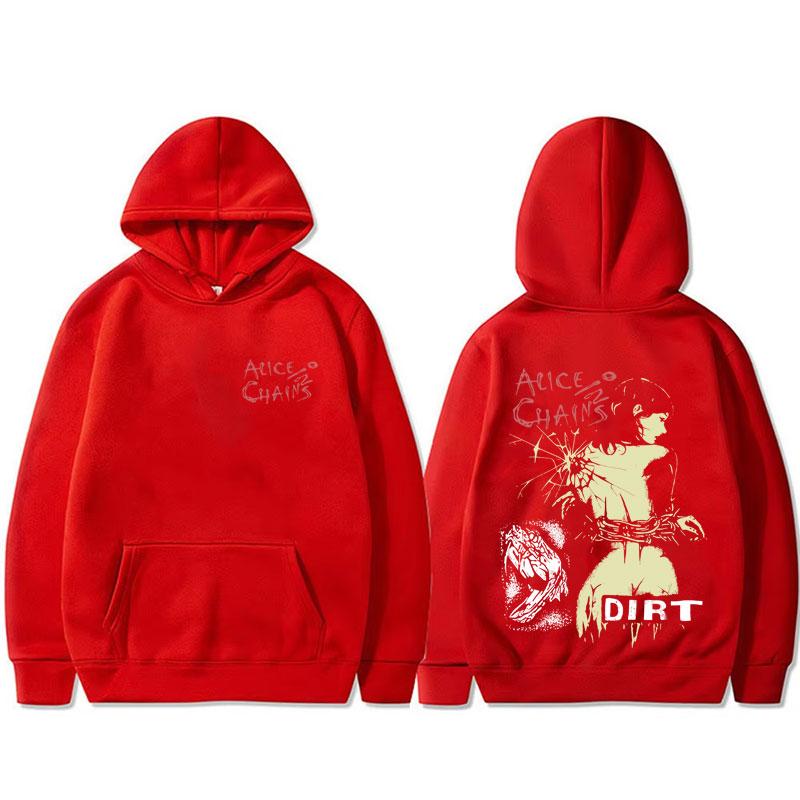 

Худи Alice in Chains Dirt, рок-группа 90-х, мужское/женское, готическое, панк, оверсайз, пуловер, толстовки, мужская мода, винтажный худи-костюм S красный