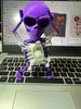 Novelty Funny Skull Man Dancing Rocking Clockwork Toy 3D Printing Dancing Fun Small Toys Skull Desktop Ornaments