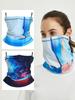 Summer Outdoor Cycling Headscarf, Ice Silk Mask, Men's and Women's Ear-Hanging Neck Scarf, Anti-Uv Running Face Mask, Thin Mask