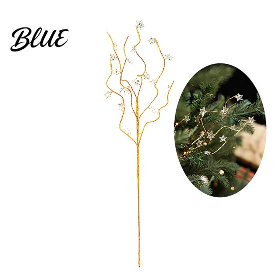 Parties Tree Picks Faux Crystal Christmas Picks Artificial Branch with Clear Beads Fake Pearls Xmas Stem Vase Filler for Home Winter Holiday Party