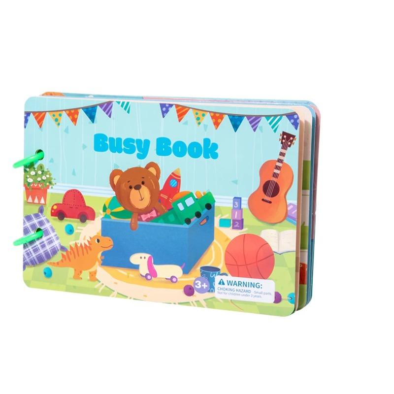 Montessori Repeatedly Sticker Busy Card Book Baby Paste Readings Numbers Matching Puzzle Game Educational Toys For Kids Gifts