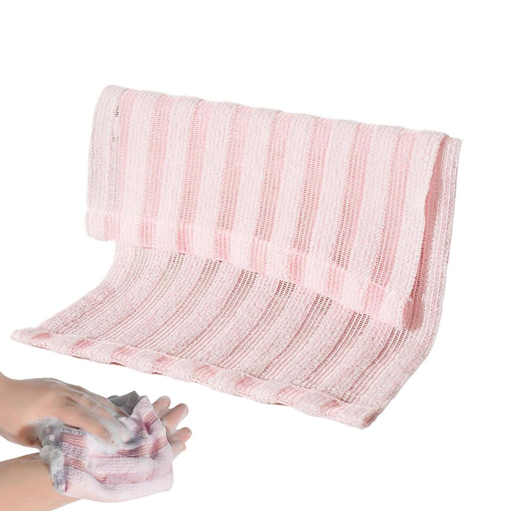 Exfoliating Towels Rubbing Washcloth Bath  Towel  for Back Towels Exfoliating Scrub Shower Sponge Body Bathroom Accessories