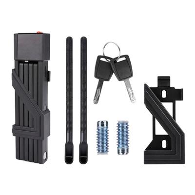 Folding Bicycles Security Lock Weather Proof Foldable Bike Lock Rustproof Lock with 2 Key For Commuters Secure Cycling
