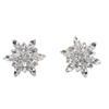 4PCS Button Cover Detachable Snowflake Shaped Buttons Jewelry Clip 1.8cm for Crafting DIY Clothing