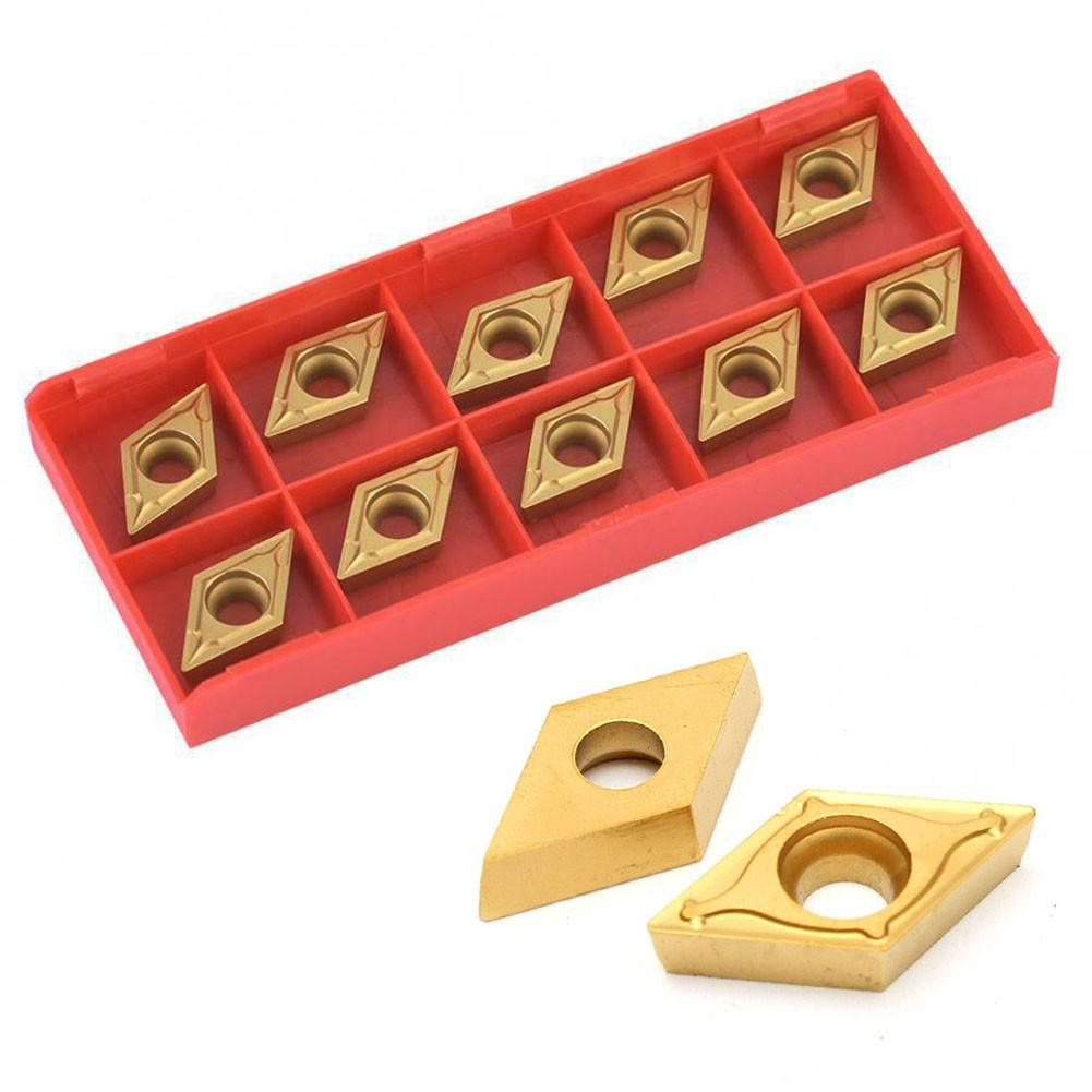 10pcs DCMT11T304-HM YBC251 Carbide Inserts Blades for Lathe Turning Holder Tool