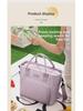 Beilian Large Capacity Insulated Lunch Bag - Portable One-Shoulder Office Picnic Cooler