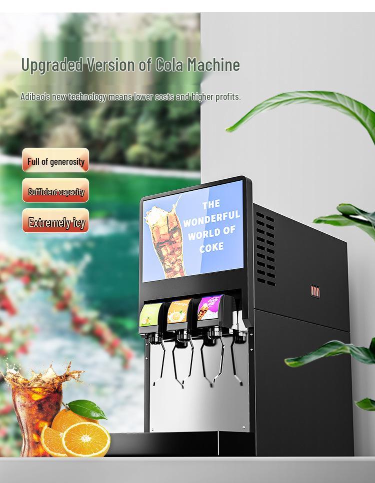 Automatic Self-Service Soda Dispenser: 3-6 Valve for Freshly Mixed Cold Drinks