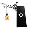 Indoor Shop Window Display Halloween Library Lantern, Decorative Bookshelf Lamp, Patchwork Ghost Unique Patch Design Light with Witch Hat, Spooky