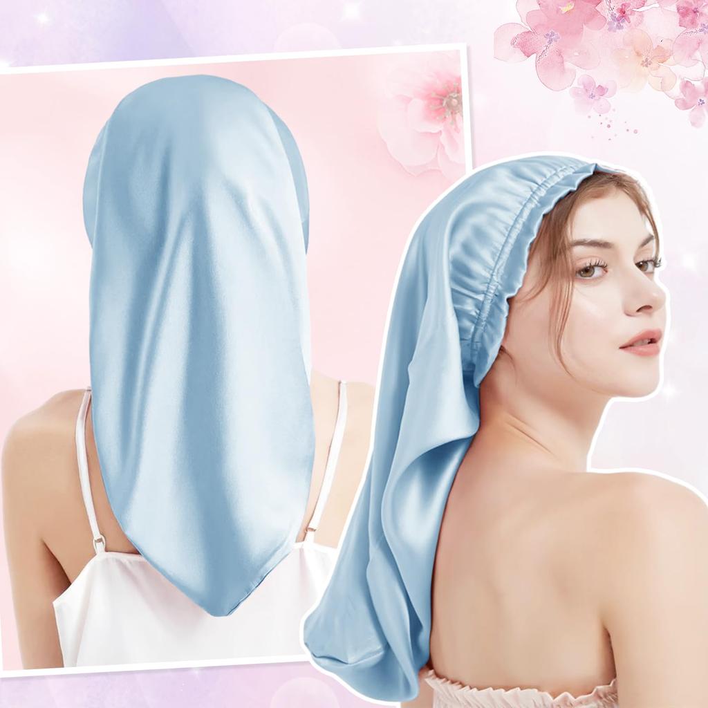 Silk Night Silk No Shedding Until Silk Night Cap for Long Cylindrical Hair Cap for Split Sleeping Birthday Gift 100% Cap, Morning, Hair, Design, Ends,