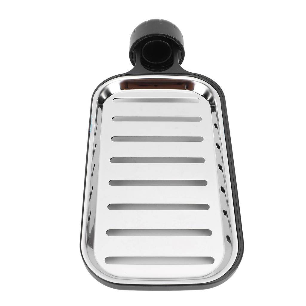 Kitchen Sink Faucet Organizer Sponge Holder Drainage Hole Short Type Stainless Steel Faucet Storage