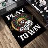 1Pc Dices Print Rug - Home Decoration Carpet For Living Room Bedroom Flooring Computer Chair Area Rug