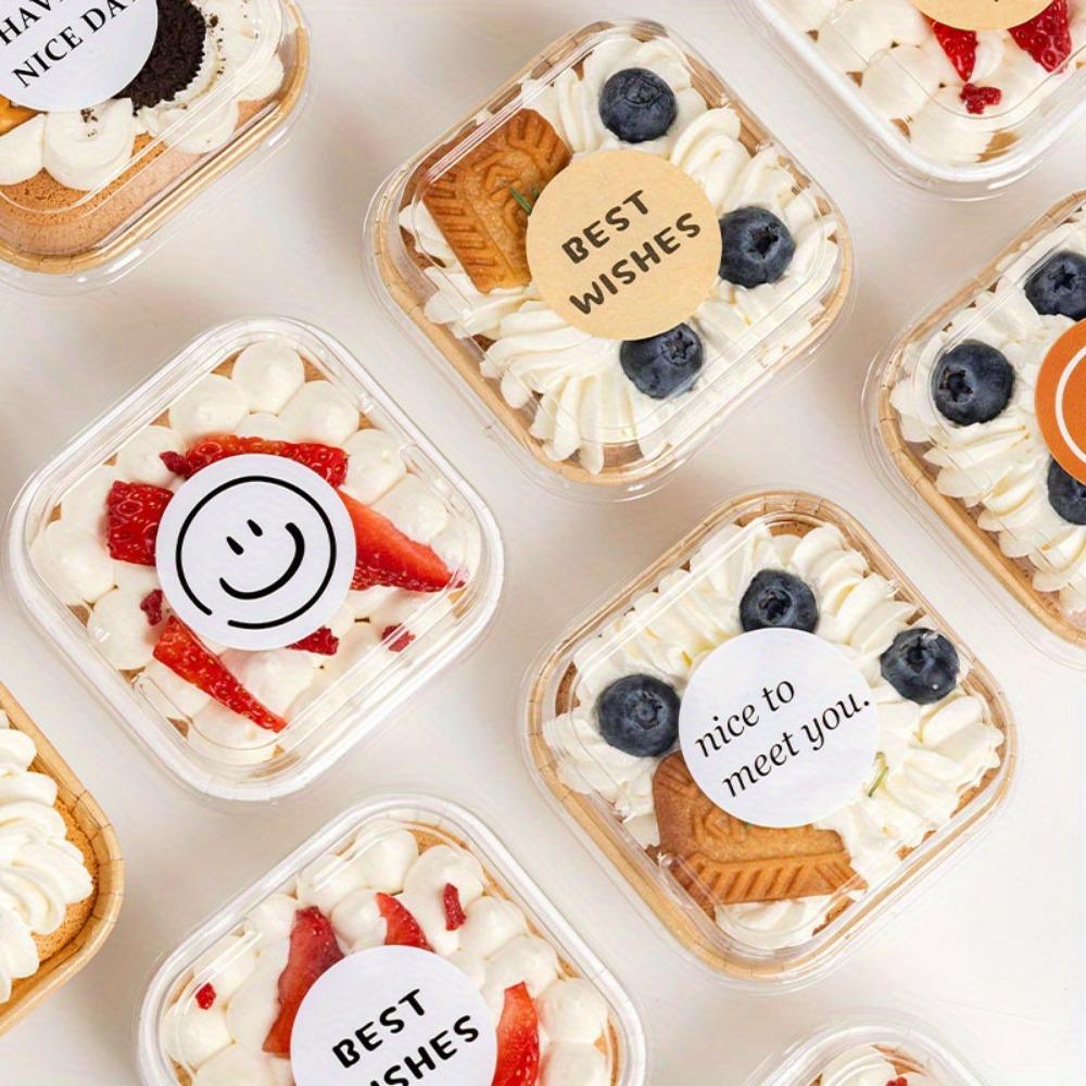 50Pcs Muffin Cupcake Paper Cups Square Cupcake Liner Baking Muffin Box Cup Case Kitchen Wedding Party Cake Decoration Cake Mold