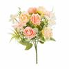 Beautiful Wedding Wreath Artificial Rose Flower Colorful DIY Silk Hydrangea Landscape Bridal Bouquet Wedding Arrangements