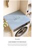 Ins-Style Drum Washing Machine Dust Cover & Fridge Diatomaceous Earth Non-Slip Water Absorption Mat