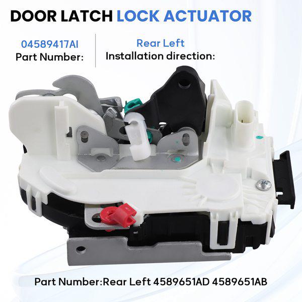 4589651AD/4589651AB: Compatible with 08-20 Jeep Rear Left Door Lock Actuator