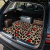 1Pcs Leopard Print Car Trunk Mat with Anti Slip Cargo Liner Waterproof Rear Storage Protector Floor Mat for SUV Sedan Vehicle In
