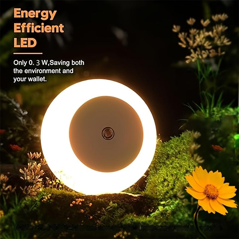 [Smart Night Light] 2pcs Smart Night Light | Plug-in Light-Controlled Sensor with Dusk-to-Dawn Sensor Light Control Switch for Corridors, Bedrooms